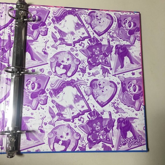 Lisa Frank Ballerina Bunnies 3 Ring Binder - Picture 8 of 10